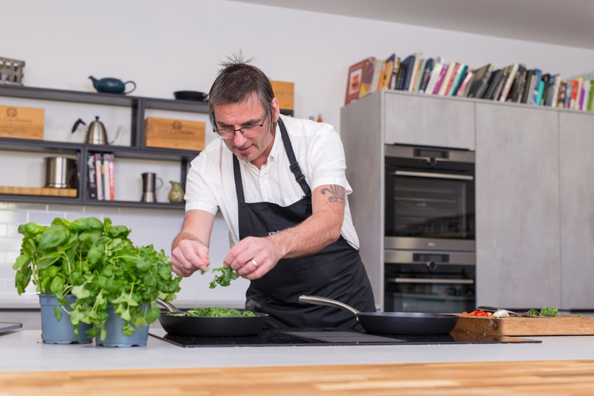 Organic ingredients and cooking setup